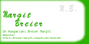 margit breier business card